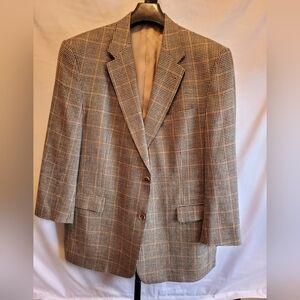 Burberry Mens Blazer Sports Coat Houndstooth Pattern Size 46R